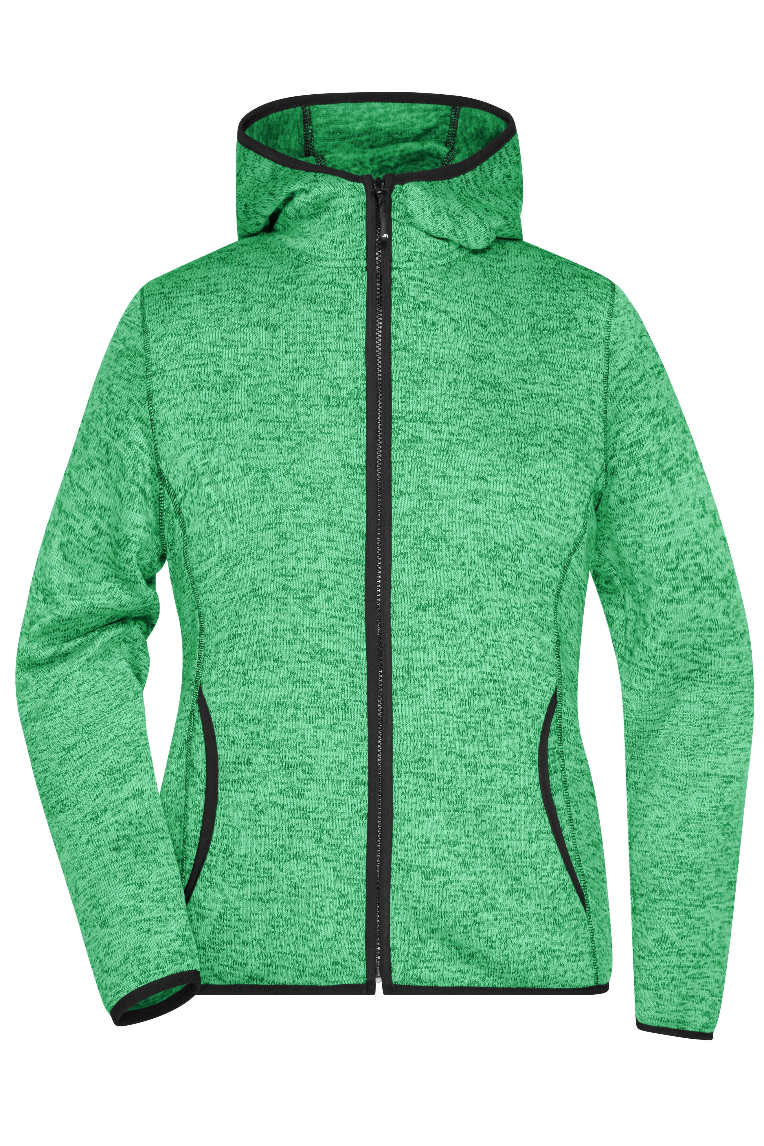 Damen Strick Kapuzenjacke