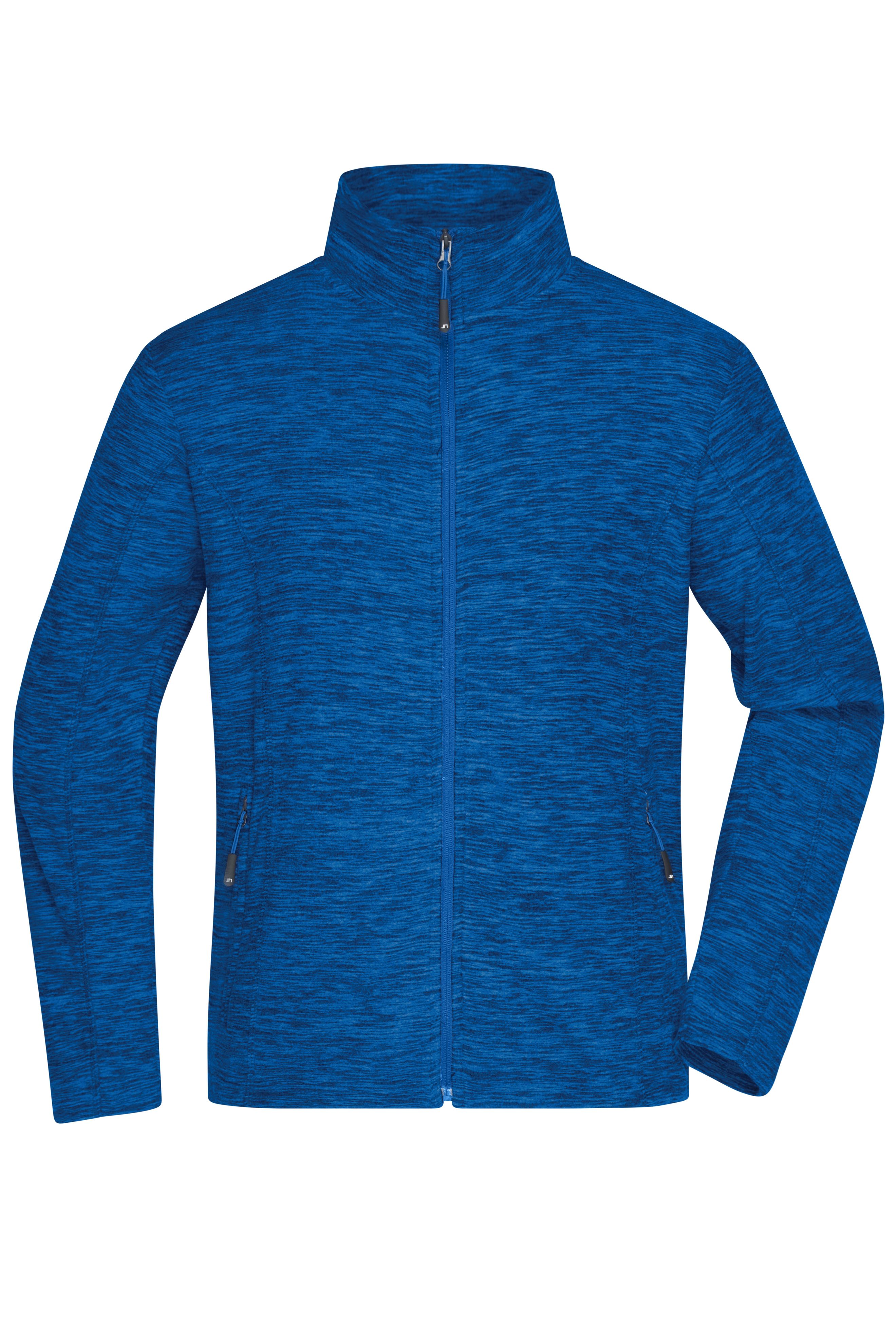Herren Melange Fleecejacke