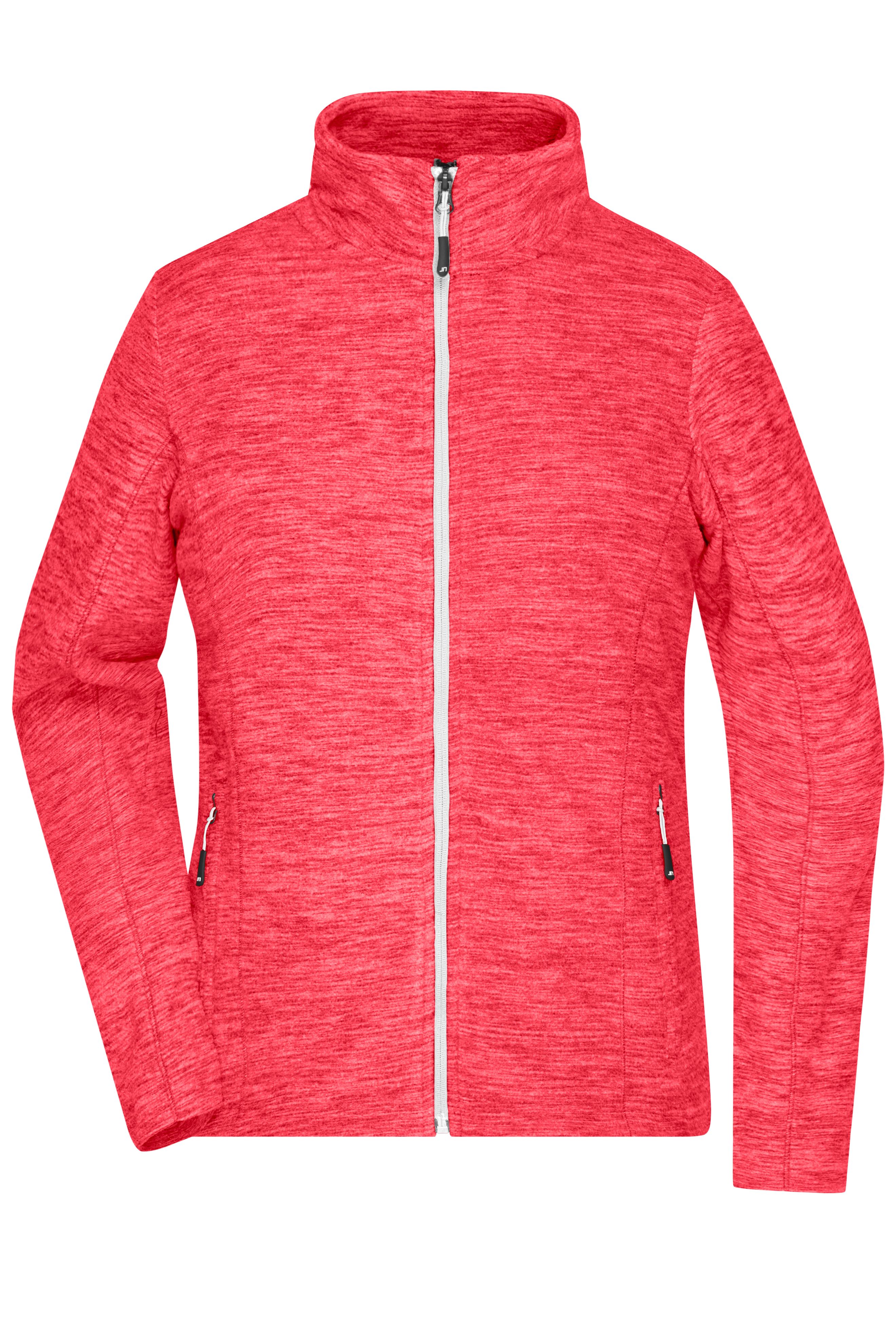 Damen Melange Fleecejacke