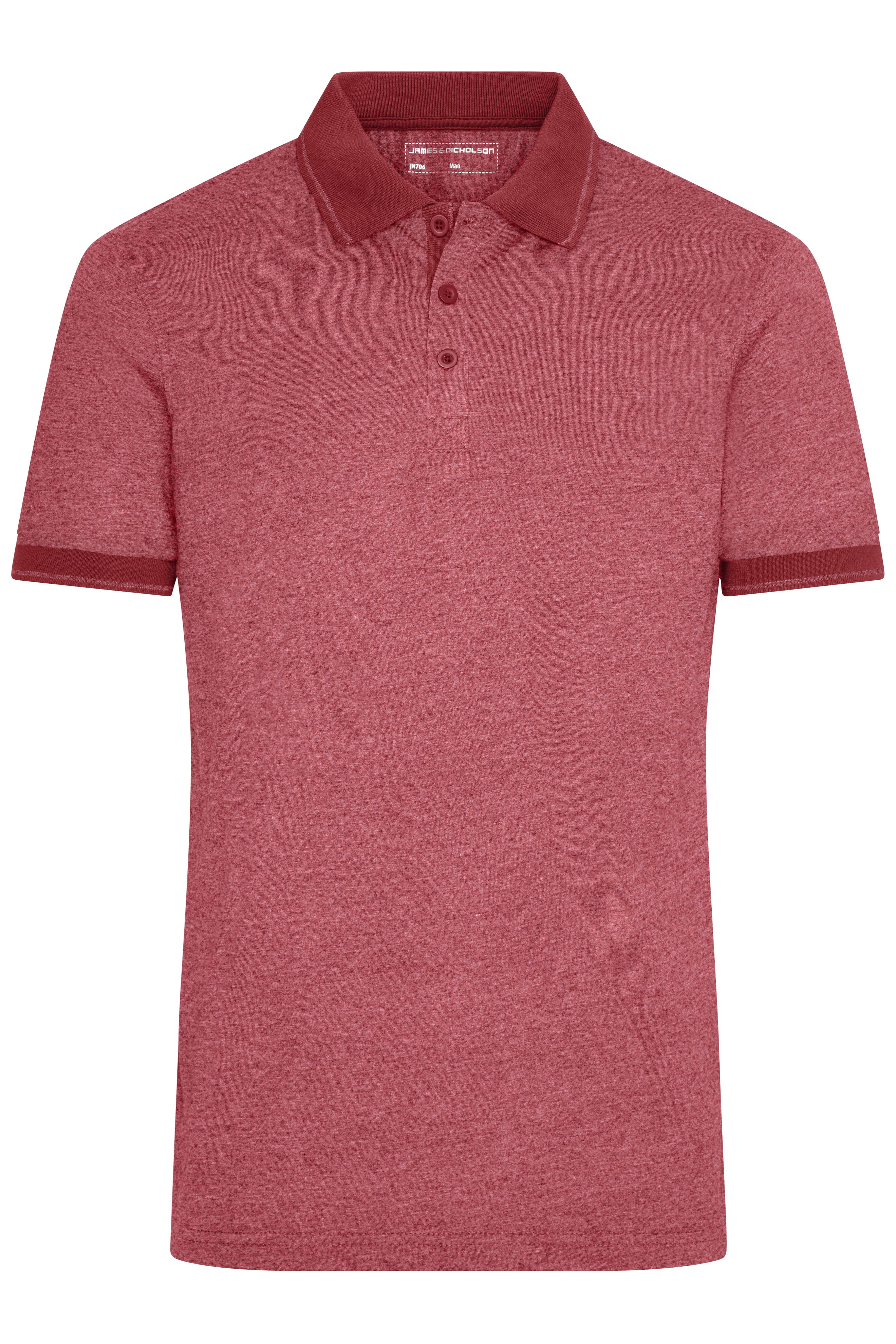 Herren Melange Polo