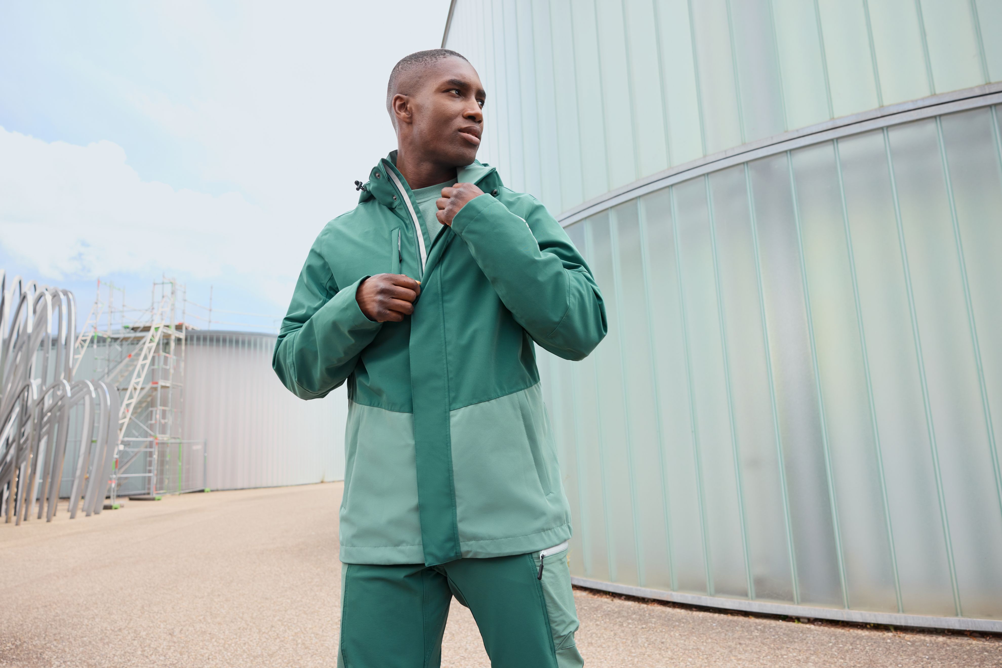 Funtionelle Workwear Regenjacke