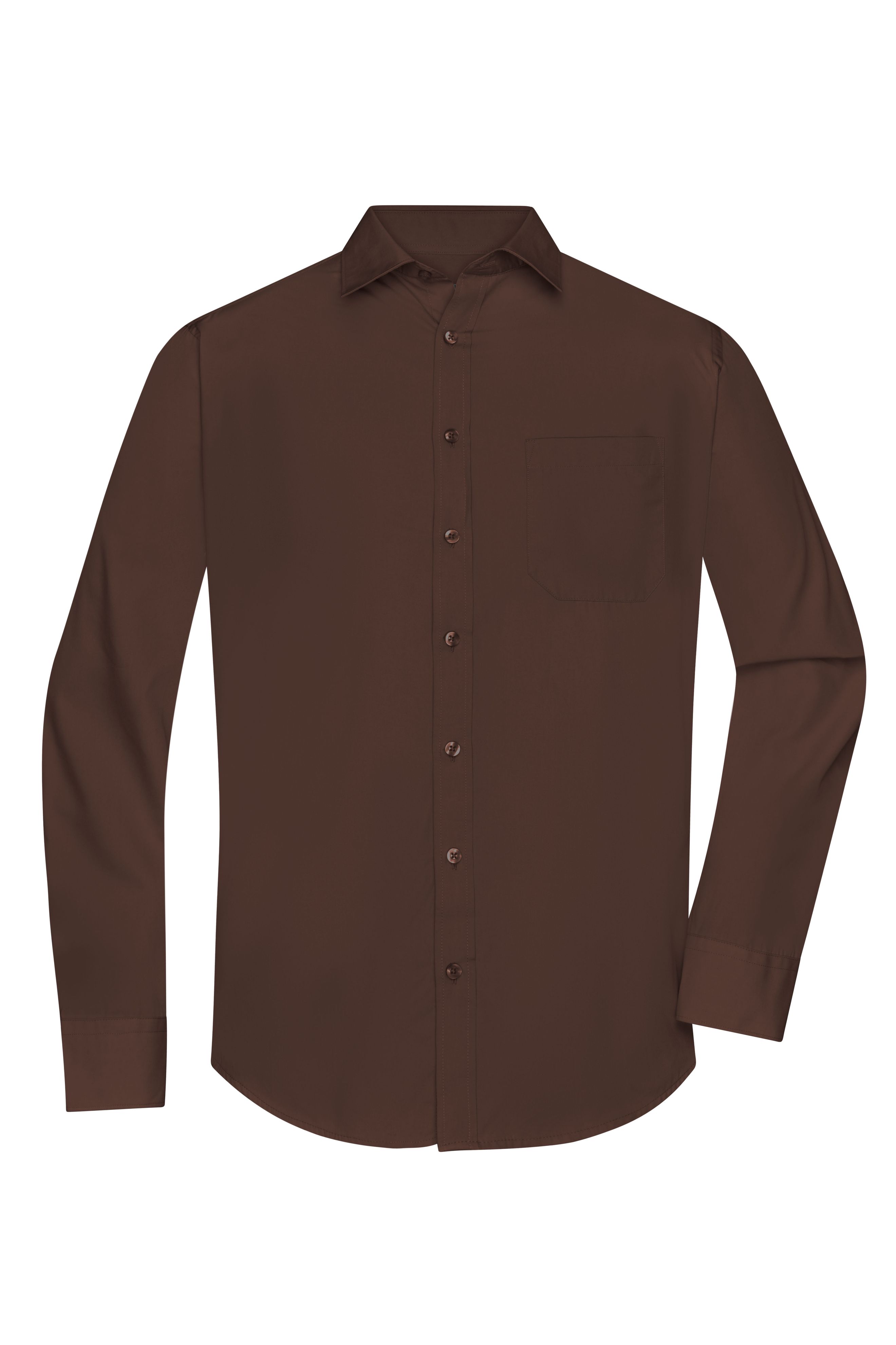 Herrenhemd Poplin Langarm
