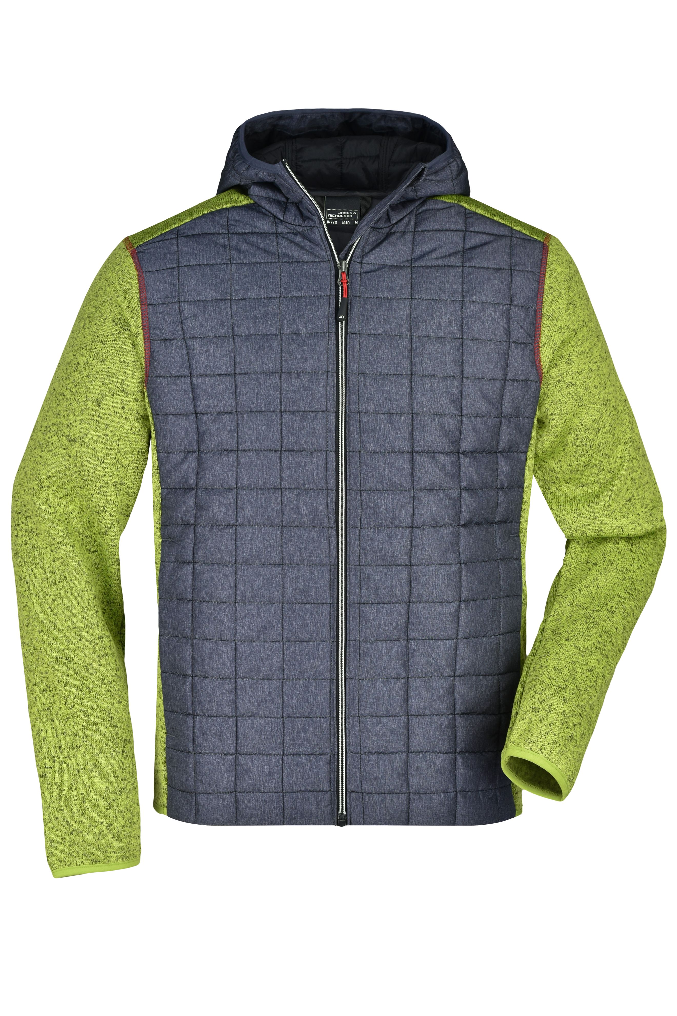 Herren Strickfleece Hybridjacke