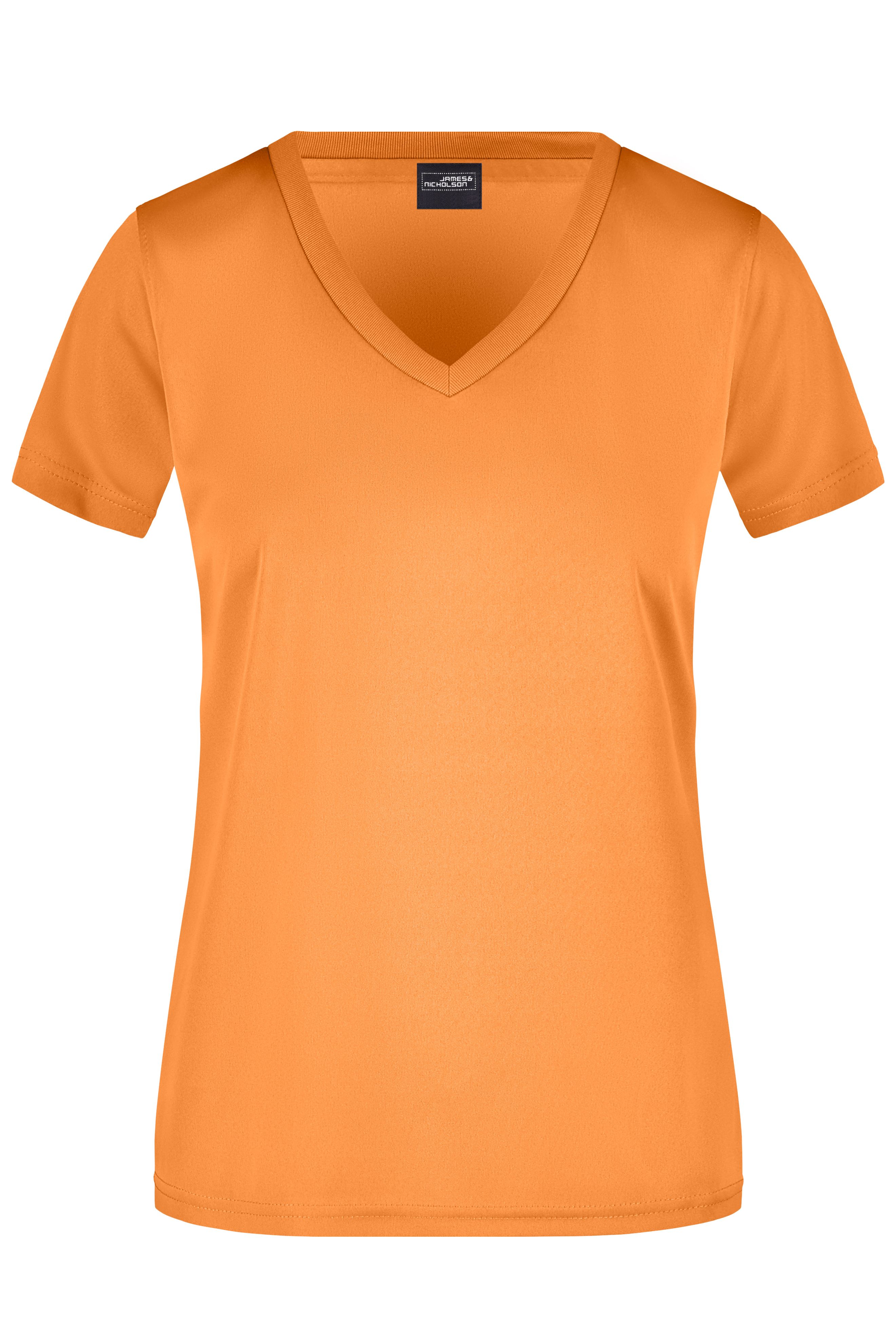 Damen Sportshirt mit V-Ausschnitt