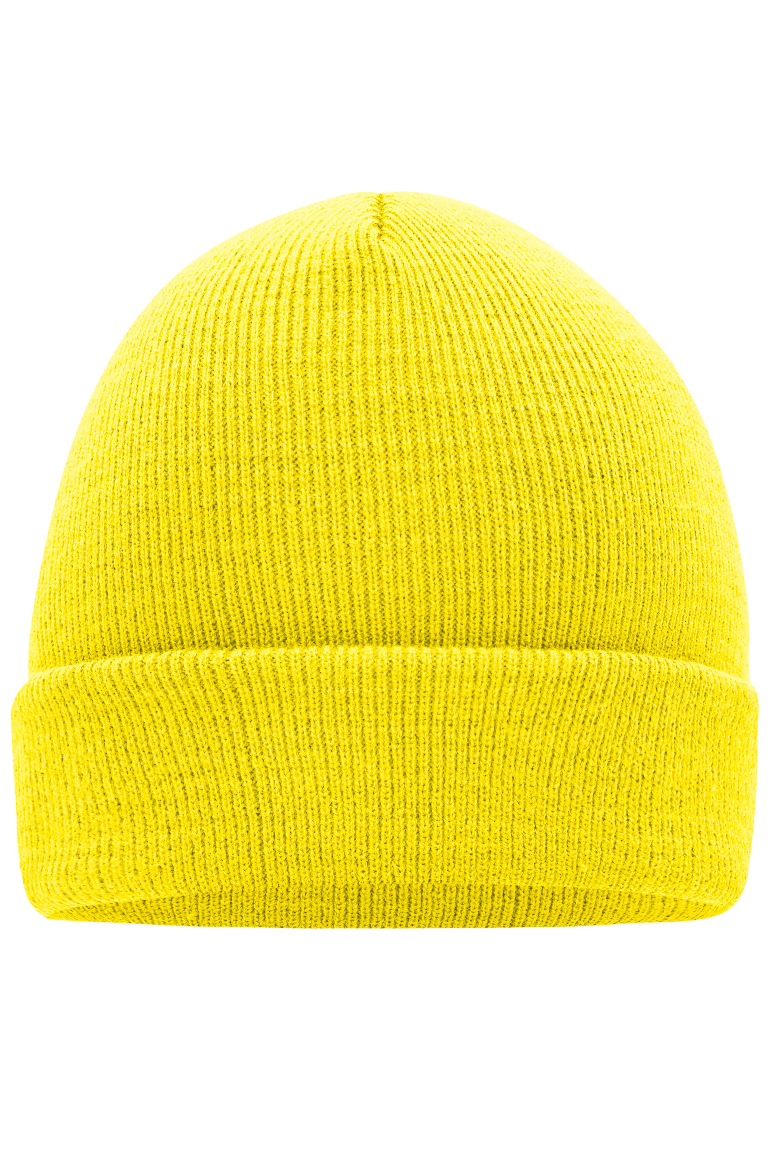 Strickmütze mit Krempe