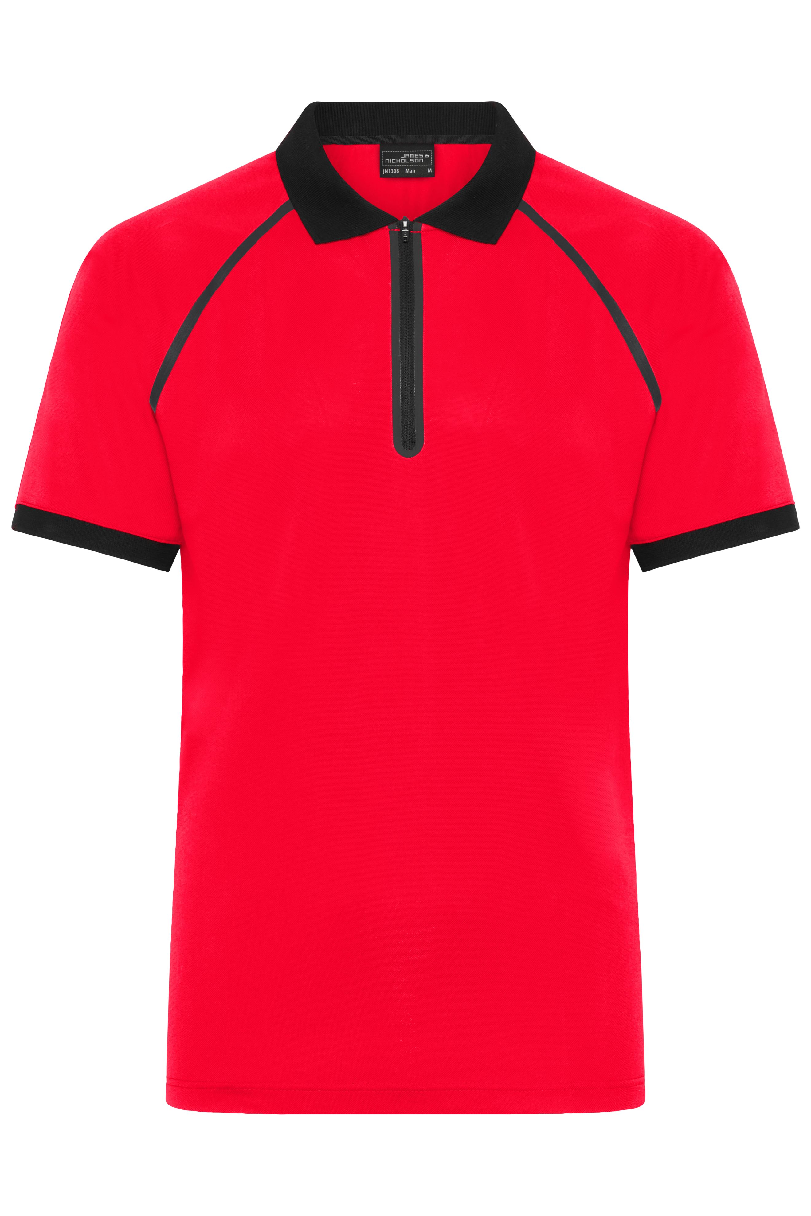 Herren Zip-Polo